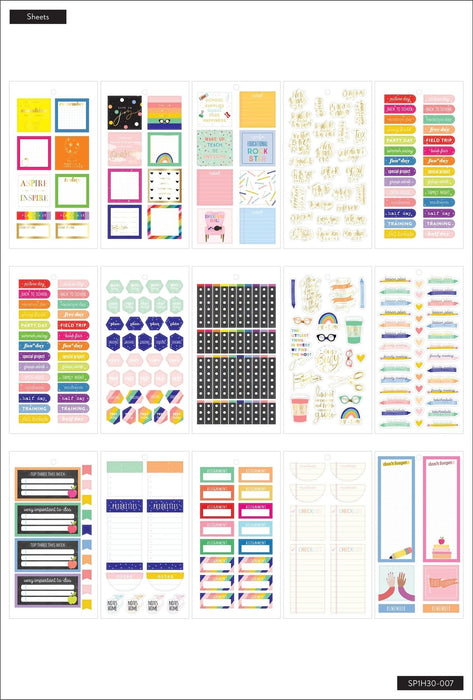 Me & My Big Ideas Happy Planner - Wise Teacher Big Value Pack Stickers