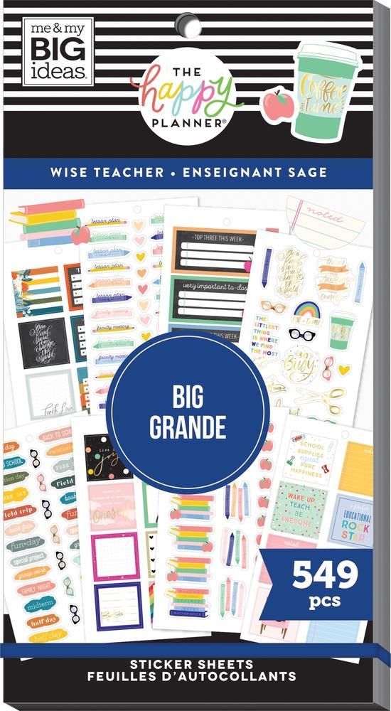 Me & My Big Ideas Happy Planner - Wise Teacher Big Value Pack Stickers
