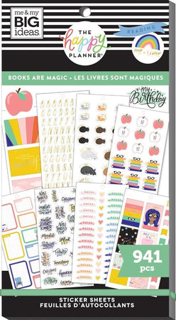 Me & My Big Ideas Happy Planner - Books Are Magic Value Pack Stickers