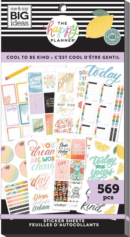 Me & My Big Ideas Happy Planner - Cool To Be Kind Student Value Pack Stickers