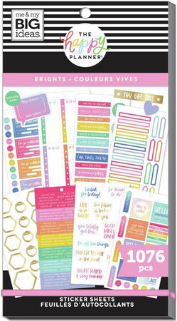 Me & My Big Ideas Happy Planner Sticker Value Pack - Brights