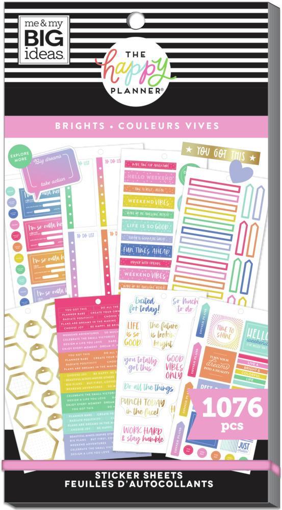 Me & My Big Ideas Happy Planner Sticker Value Pack - Brights