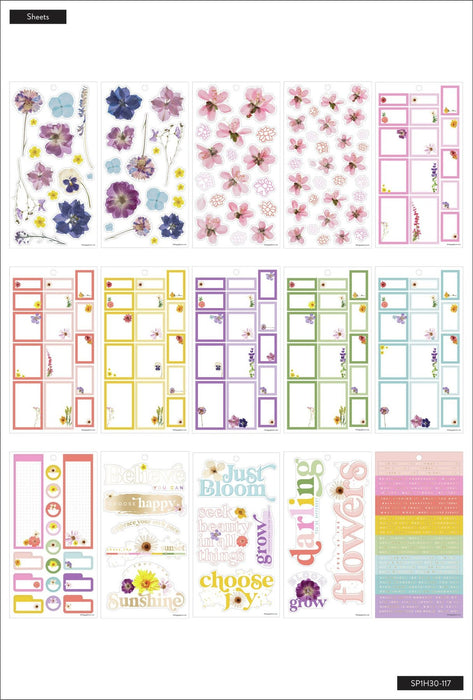 Me & My Big Ideas Happy Planner - Sticker Value Pack Pressed Florals