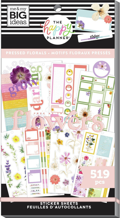 Me & My Big Ideas Happy Planner - Sticker Value Pack Pressed Florals