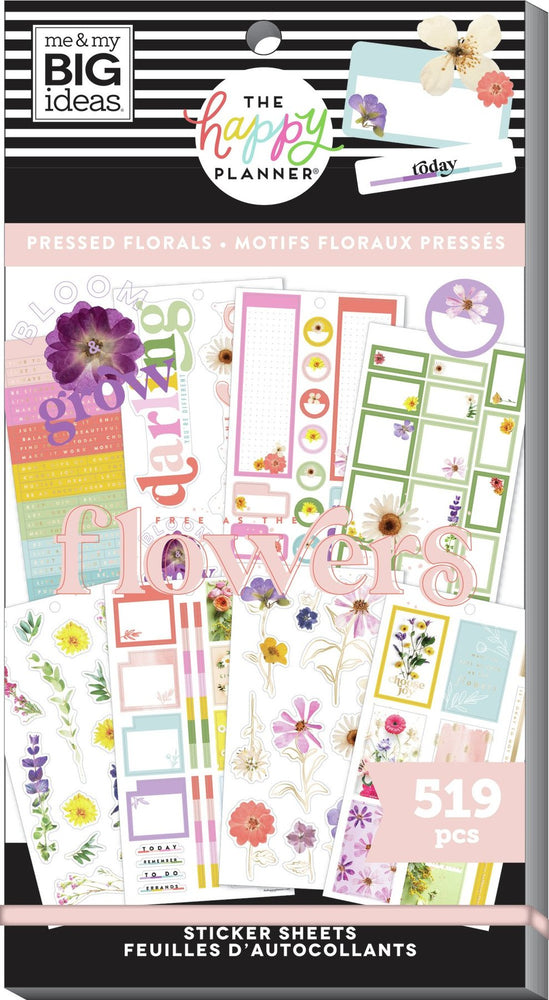 Me & My Big Ideas Happy Planner - Sticker Value Pack Pressed Florals