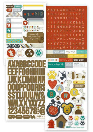 Simple Stories Sn@p Stickers - Dog
