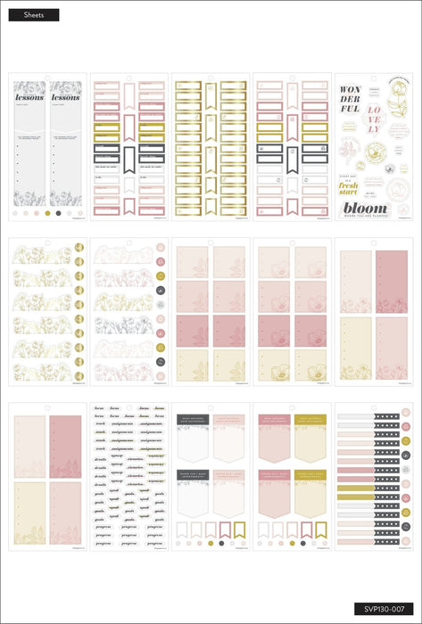 Me & My Big Ideas Happy Planner - Fancy Florals Teacher Value Pack Stickers