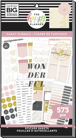 Me & My Big Ideas Happy Planner - Fancy Florals Teacher Value Pack Stickers