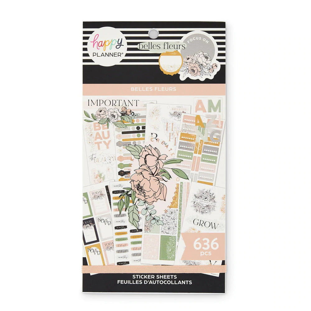 Me & My Big Ideas Happy Planner Sticker Value Pack - Belle Fleurs