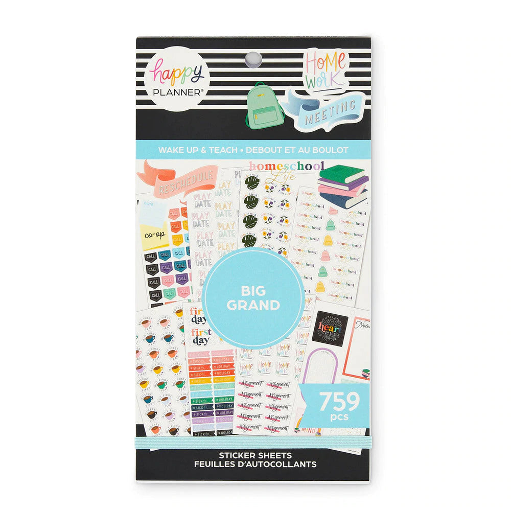 Me & My Big Ideas Happy Planner Sticker Value Pack - Wake Up & Teach BIG