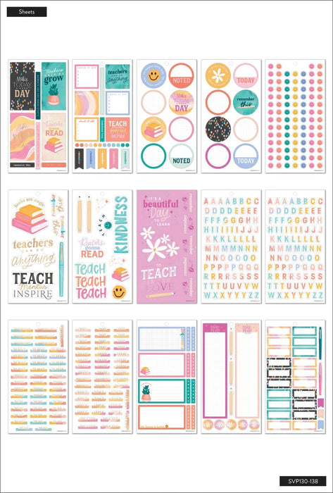 Me & My Big Ideas Happy Planner Sticker Value Pack - Groovy Teacher BIG