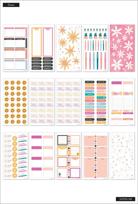 Me & My Big Ideas Happy Planner Sticker Value Pack - Groovy Teacher BIG