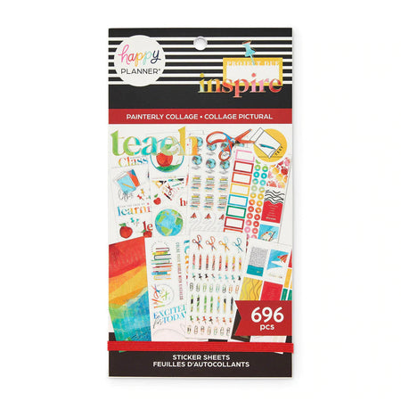 Me & My Big Ideas Happy Planner Sticker Value Pack - Painterly Collage