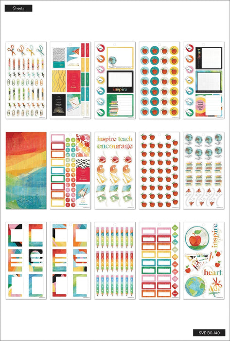 Me & My Big Ideas Happy Planner Sticker Value Pack - Painterly Collage