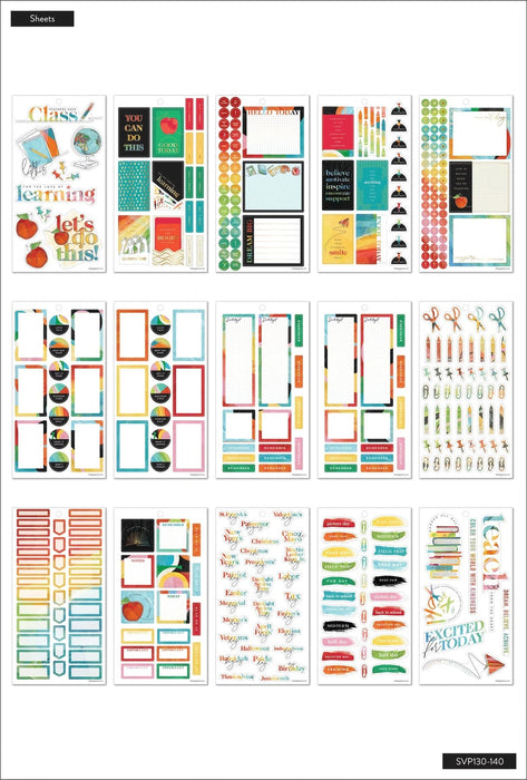 Me & My Big Ideas Happy Planner Sticker Value Pack - Painterly Collage