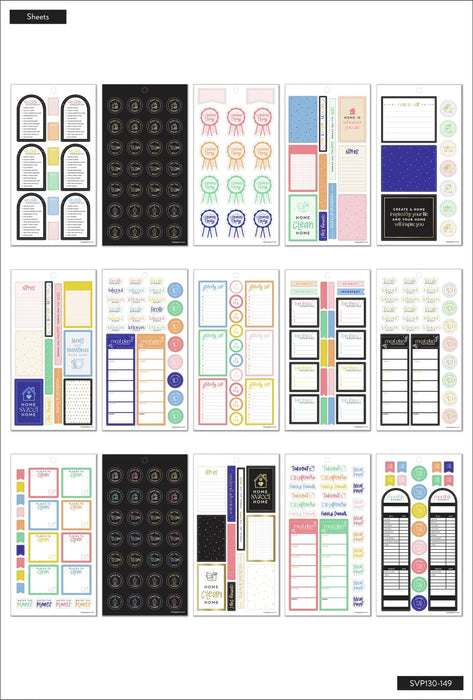 Me & My Big Ideas Happy Planner Sticker Value Pack - Essential Home
