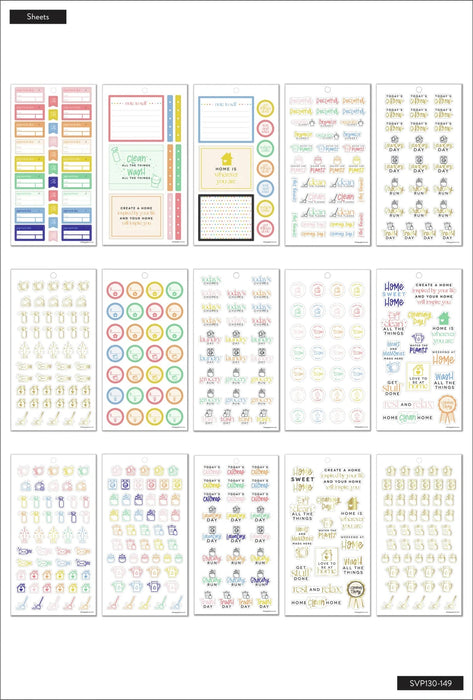Me & My Big Ideas Happy Planner Sticker Value Pack - Essential Home