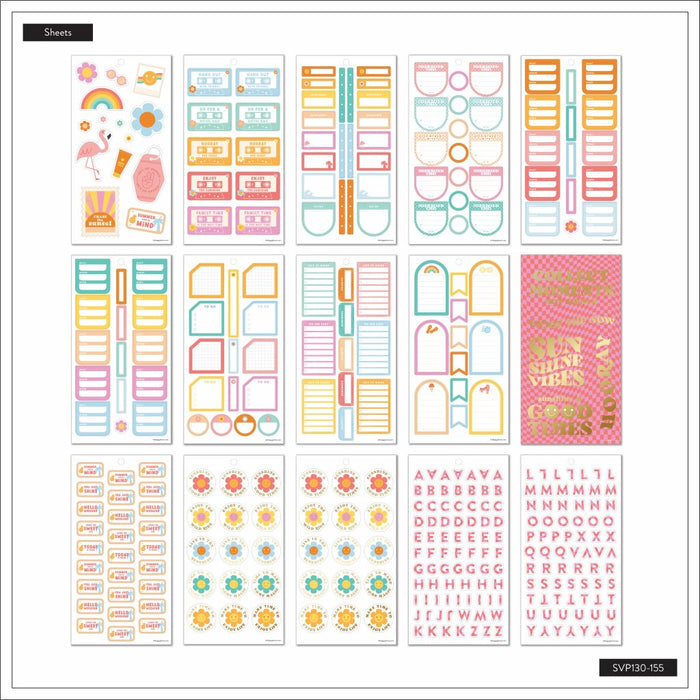 Me & My Big Ideas Happy Planner - Sticker Value Pack Sunshine Vibes Classic