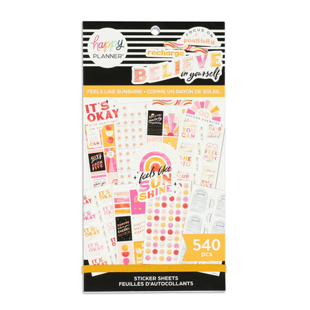 Me & My Big Ideas Happy Planner Sticker Value Pack - Feels Like Sunshine