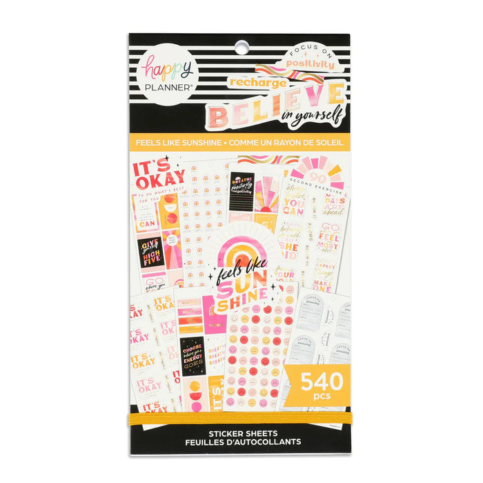 Me & My Big Ideas Happy Planner Sticker Value Pack - Feels Like Sunshine