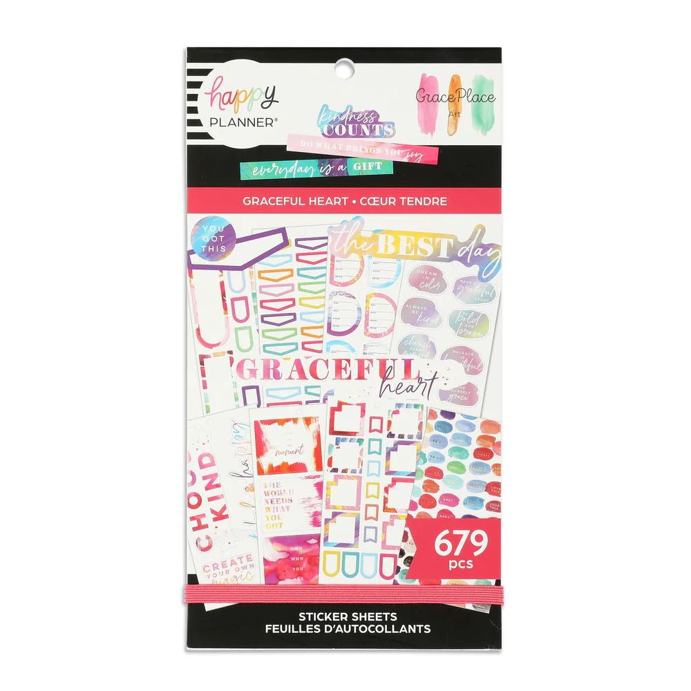 Me & My Big Ideas Happy Planner Sticker Value Pack - A Graceful Heart