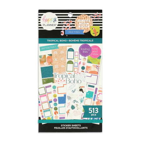 Me & My Big Ideas Happy Planner Sticker Value Pack - Tropical Boho