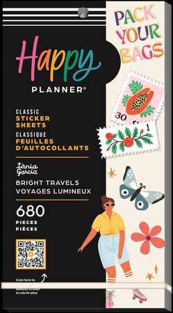 Me & My Big Ideas Happy Planner - Sticker Value Pack Bright Travels Classic