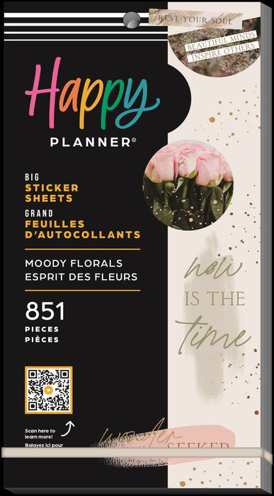 Me & My Big Ideas Happy Planner - Sticker Value Pack Moody Florals BIG