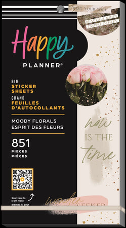 Me & My Big Ideas Happy Planner - Sticker Value Pack Moody Florals BIG
