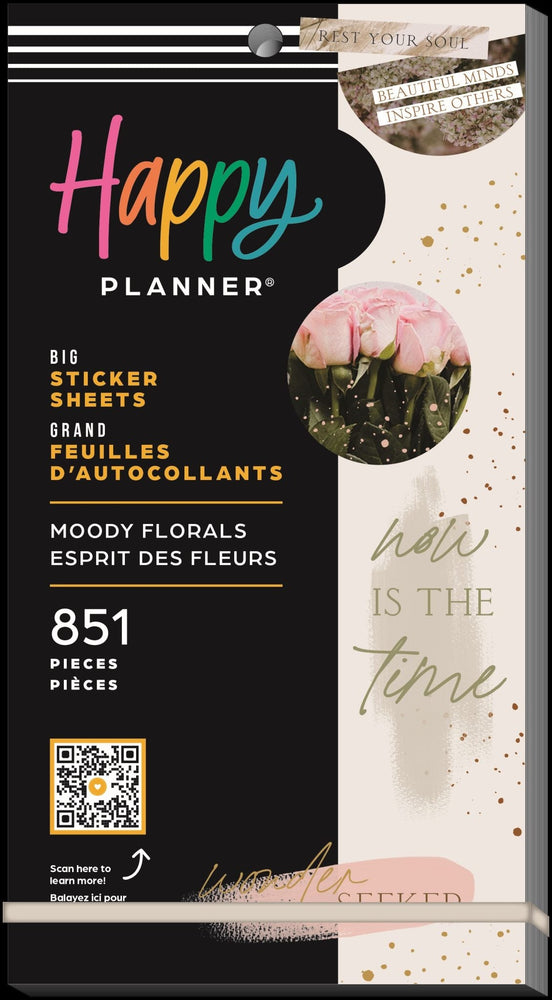 Me & My Big Ideas Happy Planner - Sticker Value Pack Moody Florals BIG