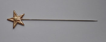 Star Shaped Large Pin - Gold