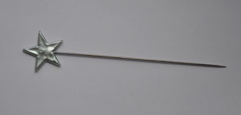 Star Shaped Large Pin - Silver