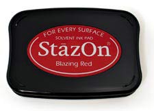 StazOn Inkpad - Blazing Red