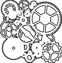 Crafter's Workshop 6x6 Template - Gears