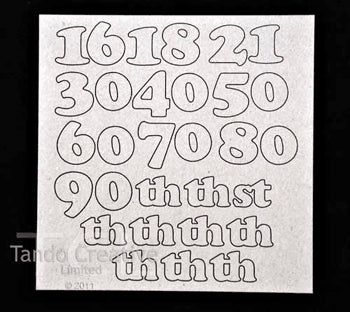 Tando Creative - Birthday Numbers Adults