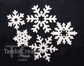 Tando Creative - Pack of 5 Snowflakes