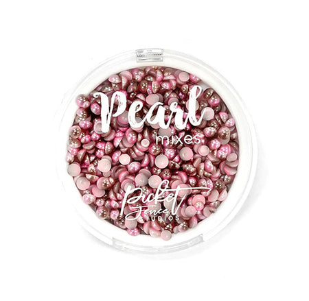 Picket Fence Studios Pearl Mix - True Pink & Milk Chocolate Brown
