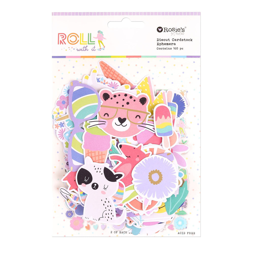 Rosie's Studio Roll With It - Diecut Ephemera