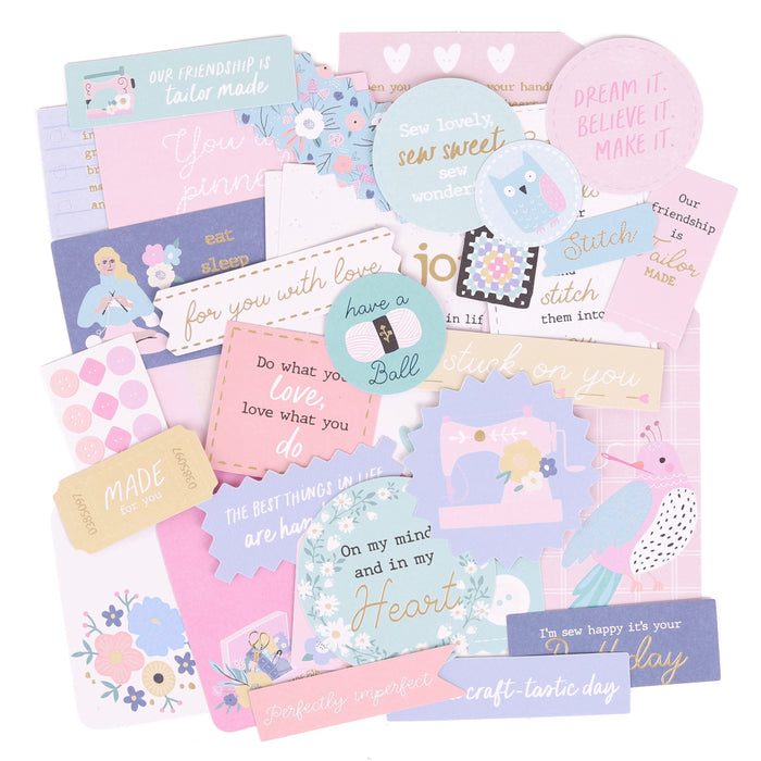 Rosie's Studio You Make My Day - Diecut Ephemera Tags, Phrases & Sentiments