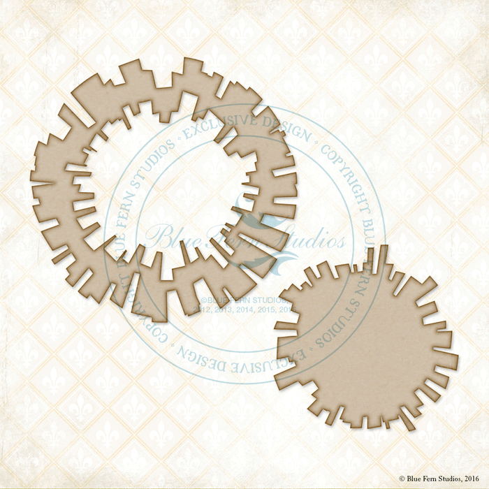 Blue Fern Studios Chipboard - Abstract Burst