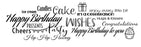 Woodware Clear Magic Singles Stamps - All About Birthdays