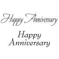 Woodware Clear Magic Singles Stamps - Happy Anniversary