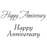 Woodware Clear Magic Singles Stamps - Happy Anniversary