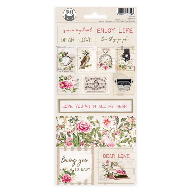 P13 Dear Love - Sticker sheet #2