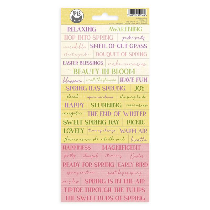 P13 Spring Is Calling - Sticker sheet #1
