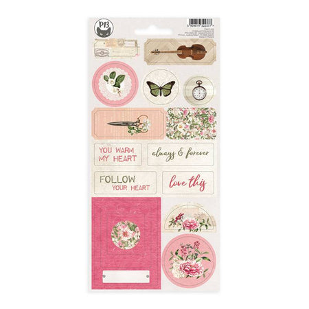 P13 Dear Love - Chipboard Sticker Sheet #2