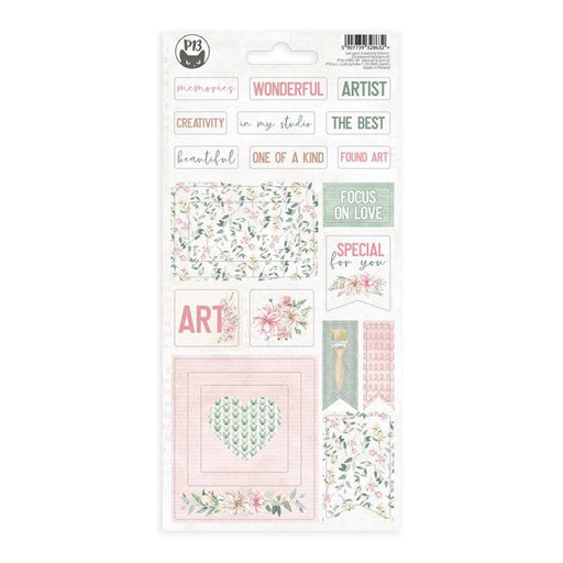 P13 Let Your Creativity Bloom - Chipboard Sticker Sheet #1