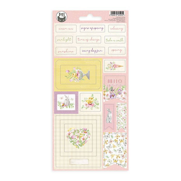 P13 Spring Is Calling - Chipboard Sticker Sheet #1