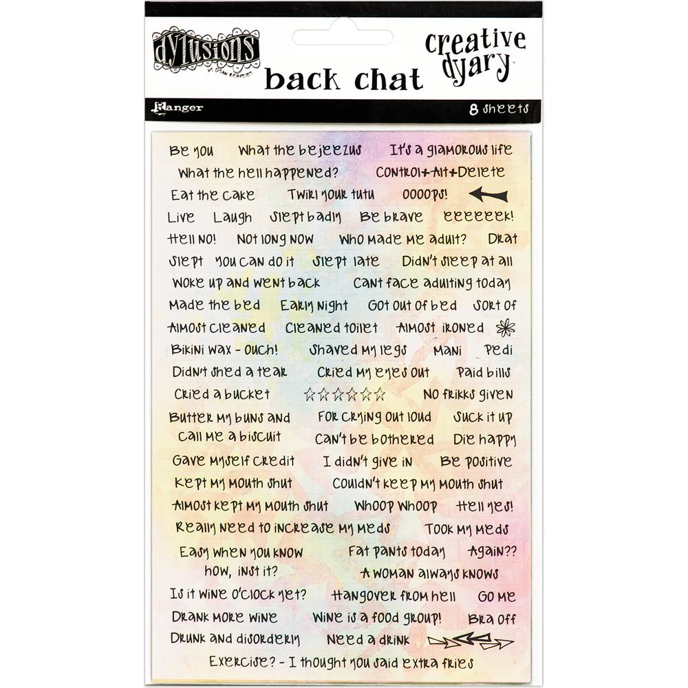 Ranger Dylusions Back Chat Stickers