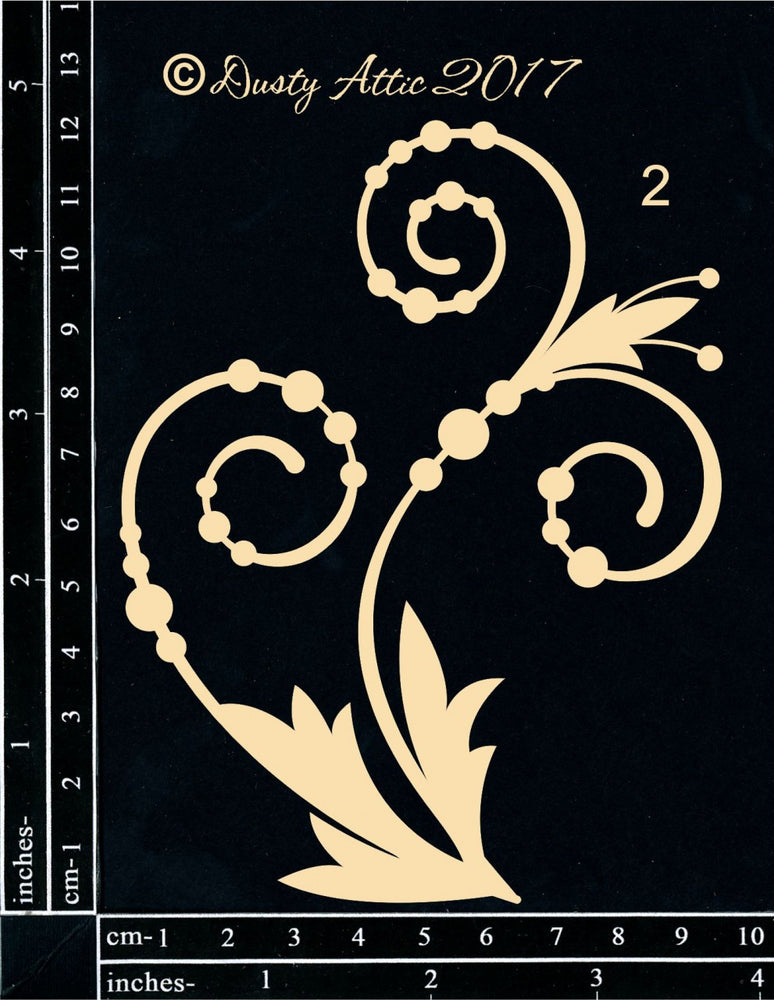 Dusty Attic - Beaded Flourish #2